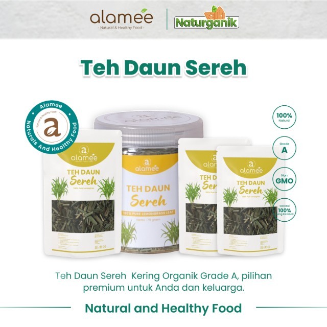 

ALAMEE Teh Sereh Lemongrass Leaf Tea Daun Organik Kering Dried Premium Naturganik