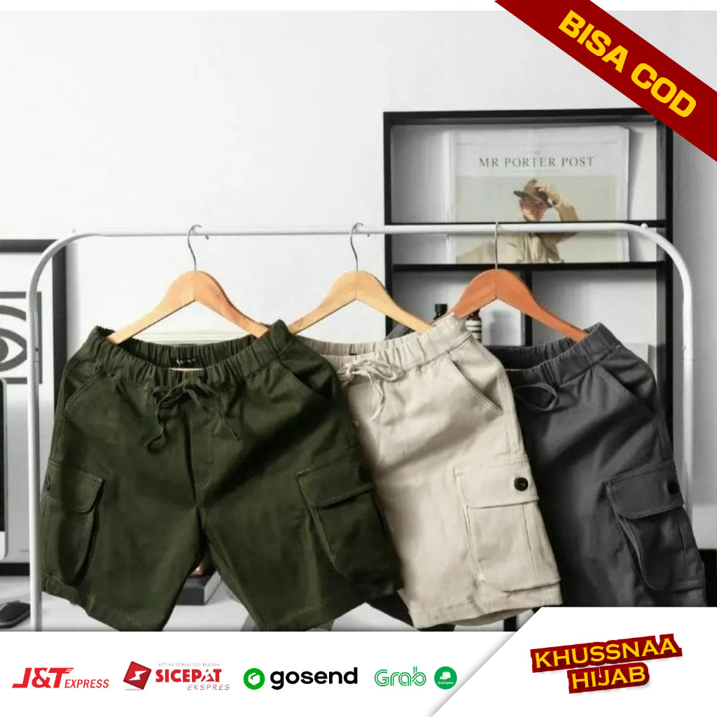 Celana Pendek / Boardshort Cargo / Celana Pendek Pria Kasual Harian Santai Kualitas Distro
