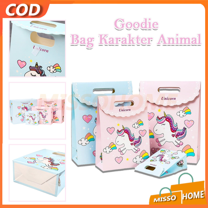 

Goodie Bag Karakter Animal / Goodiebag ultah tema cute animal / Paperbag Ultah motif binatang animal lucu / Bag Karakter Animal Tas Bingkisan