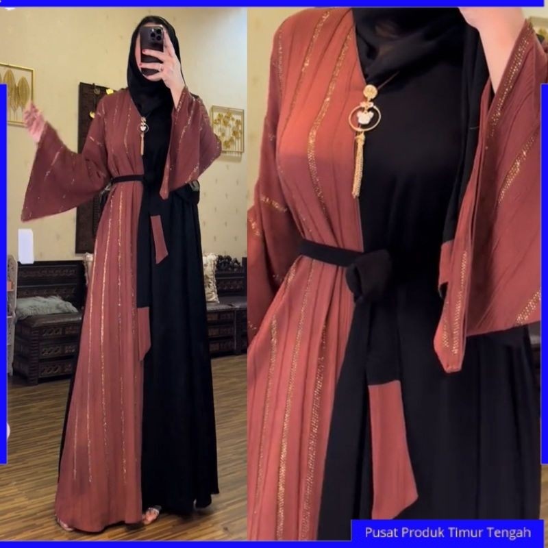 Abaya Viral Best Seller Asli  Arab Mesir 2024 New BY PUSAT ABAYA TIMUR TENGAH