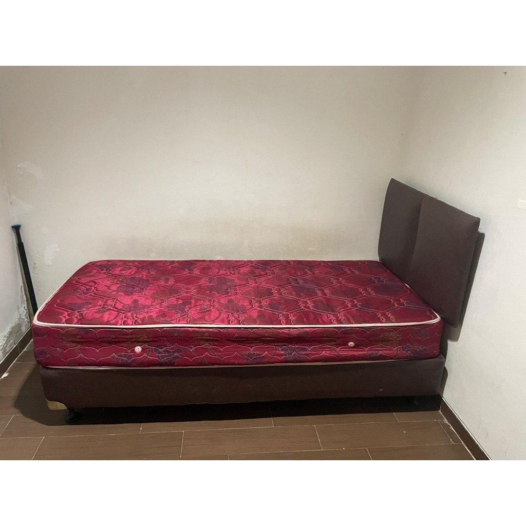 Kasur Spring Bed 90x200cm 1 Set Spring Bed + Dipan Second