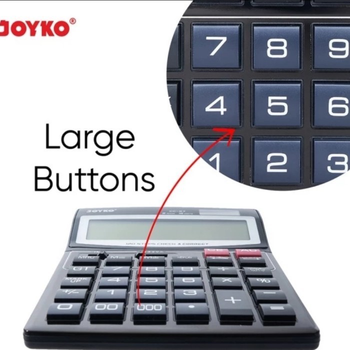 

JOYKO CC-57 Check & Correct Calculator - Kalkulator 16 Digit Cek Ulang