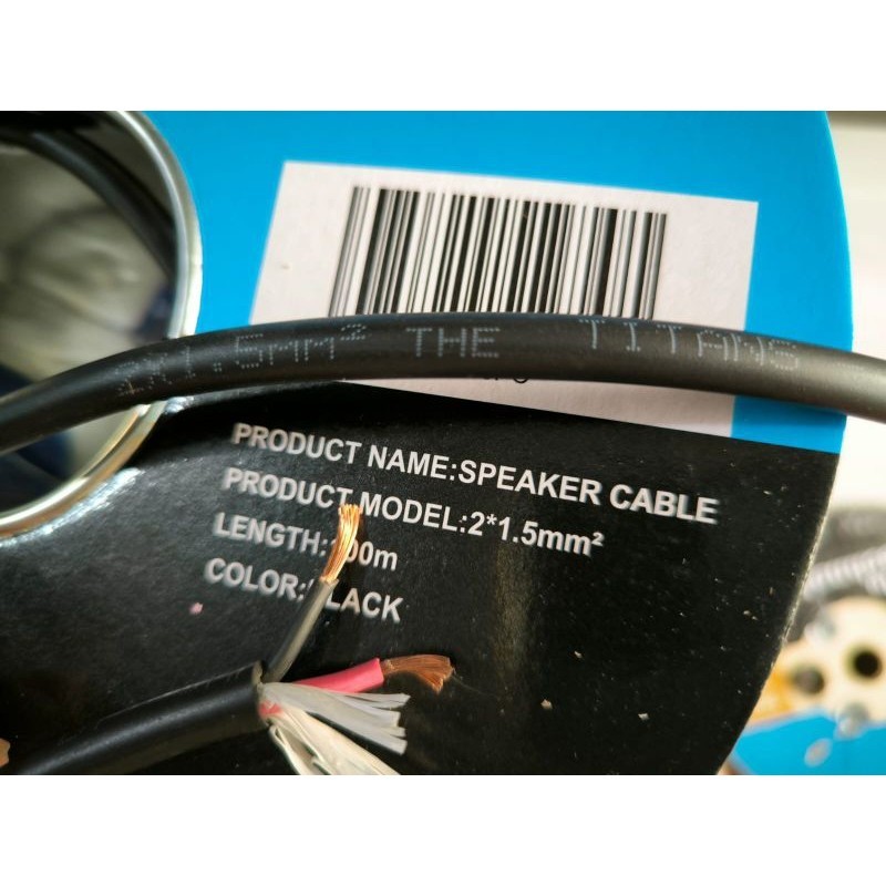 Kabel speaker audio ukuran 2x1.5mm TITANS / Meter - Best Product