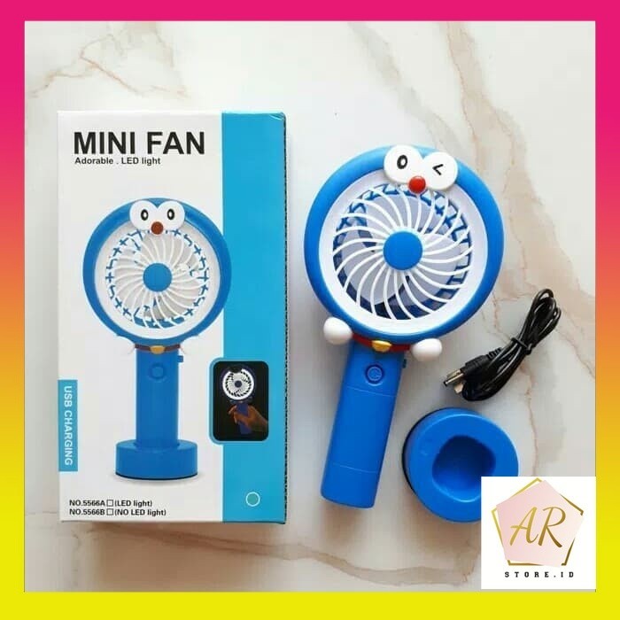 

Kipas Angin Mini Genggam Karakter Mini Fan Portable With LED Light
