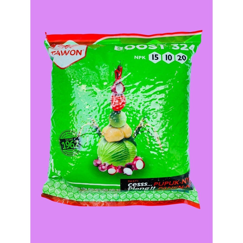 Pupuk NPK 15-10-20+TE BOOST 324 Cap Tawon 1Kg