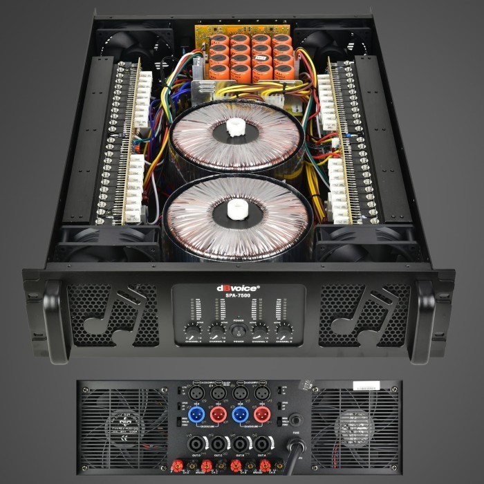 Power DB Voice SPA 7500 / Amplifier DBvoice 4 Channel Class H Original