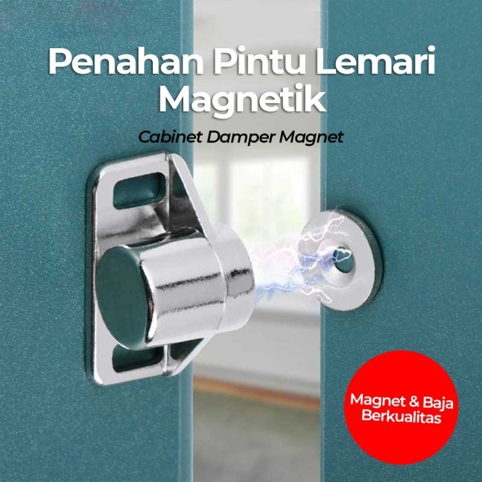 Penahan Pintu Lemari Magnetik Penutup Otomatis Cabinet Damper Magnet