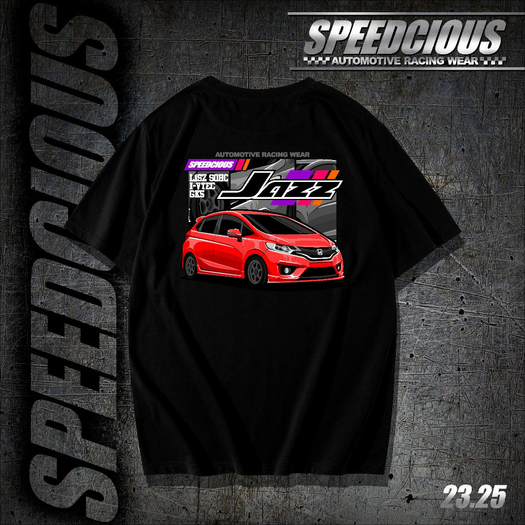 Kaos Racing Baju Mobil JDM HONDA JAZZ GK5 Modifikasi Terbaru Speedcious Automotive Racing Wear 25