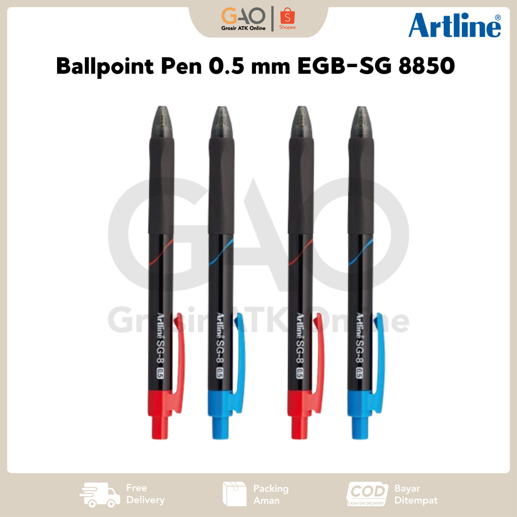 

Pulpen Artline Ballpoint Pen Pulpen 0.5 mm EGB-SG 8850 (1 PCS)