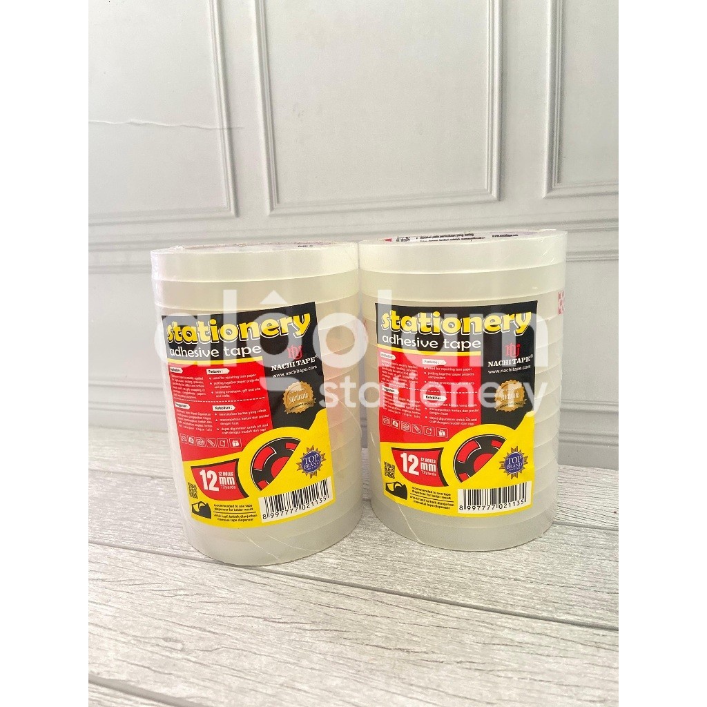 

SATUAN ( 1 ROLL ) Solatip Isolasi SHR Bening Nachi 1/2 Inchi 12mm x 72yard