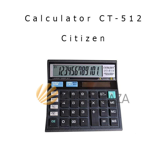 

Calculator Pasar Citizen 12 Digit CT-512 - Kalkulator Citizen