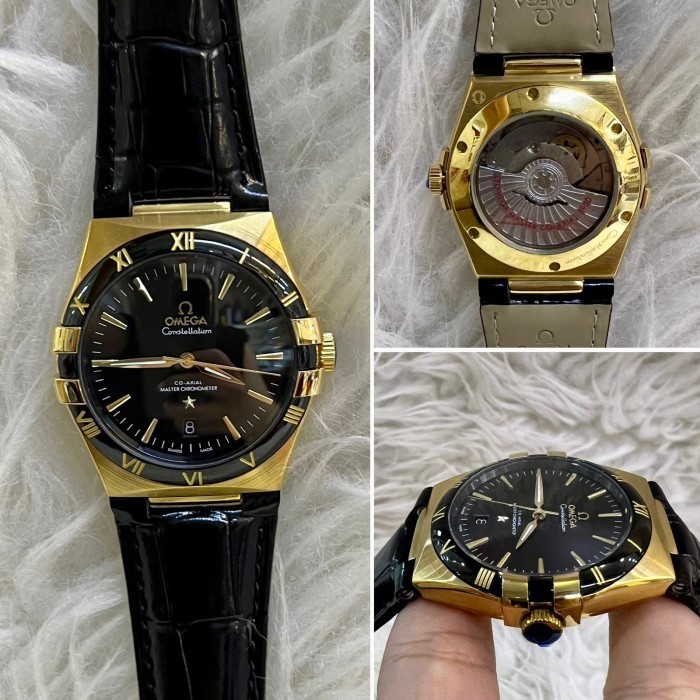 JAM TANGAN PRIA OMEGA SEMASTER MEWAH AUTOMATIC JAPAN SUPER GRADE AAA ANTI BADAI  #omega764