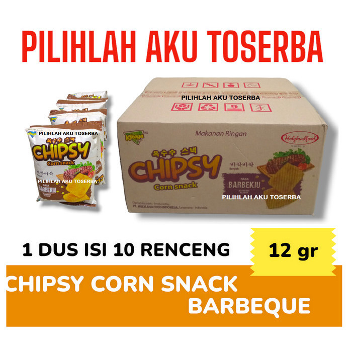 

CHIPSY Corn Snack BBQ / BARBEQUE RENCENG - ( HARGA 1 DUS )