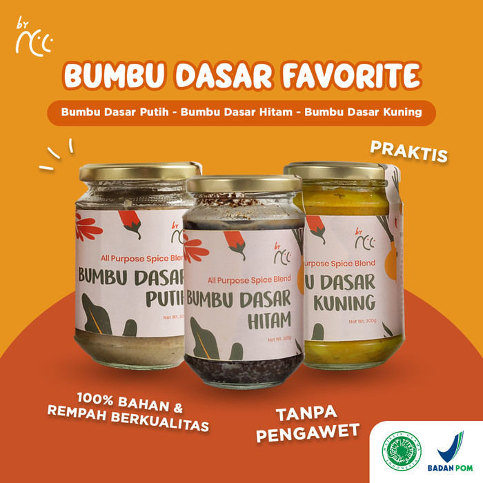 

[Bumbu Instan] By NCC Bundling Bumbu Dasar Putih Kuning Hitam Masak Praktis 300gr