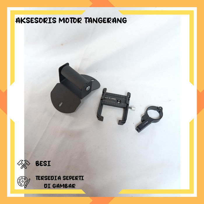PAKET HOLDER HP BREKET BRACKET GPS HOLDER HP MOTOR YAMAHA NMAX NEW COVER STANG MOTOR NMAX BARU HOLDE