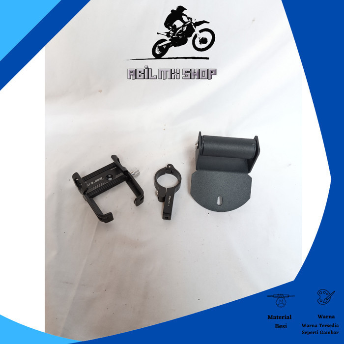 PAKET HOLDER HP BREKET BRACKET GPS HOLDER HP MOTOR YAMAHA NMAX NEW COVER STANG MOTOR NMAX BARU HOLDE