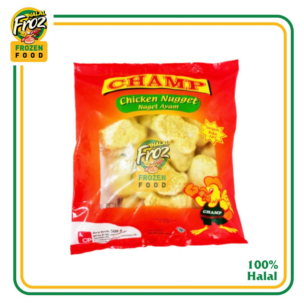 

Naget Ayam Champ 500 gramGosend Ready, Paling murah, Terlaris
