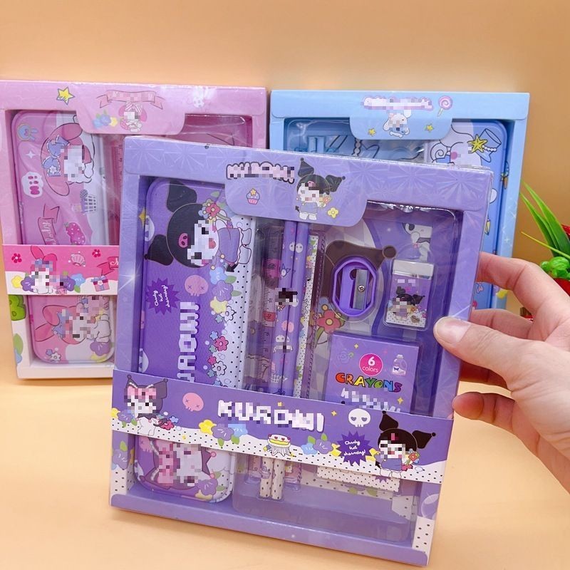 

D3W! MM Alat Tulis Anak Sekolah Penghapus Pengaris Paket Alat Tulis Set 7 in 1 Set Stationery 7in1