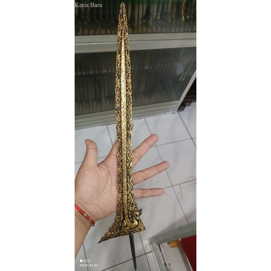 keris naga raja krawang kinatah emas sepuh kediri bk megantara sengkel murah