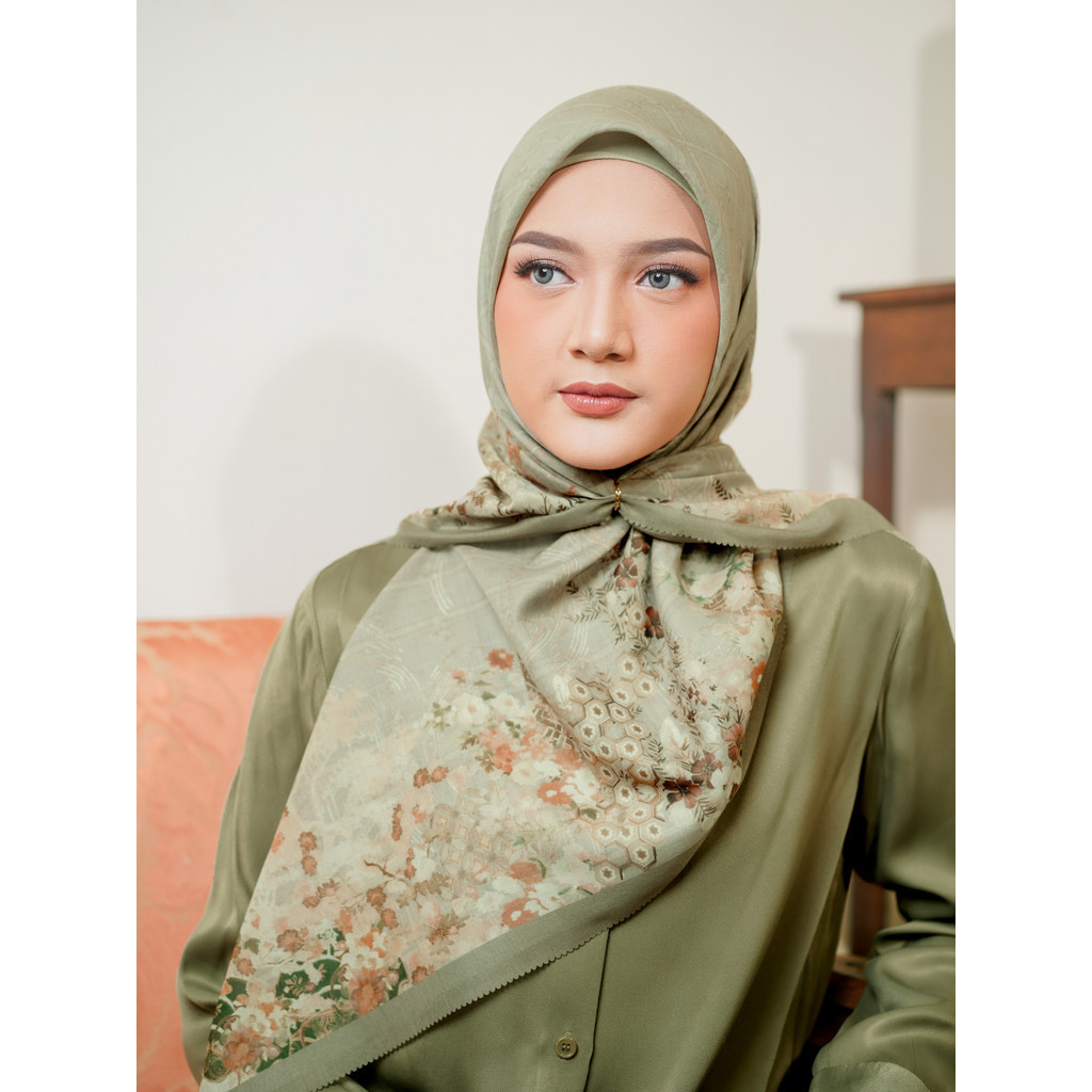 YARA Scarf - QUINZA in Dark Sage | HIJAB | JILBAB |