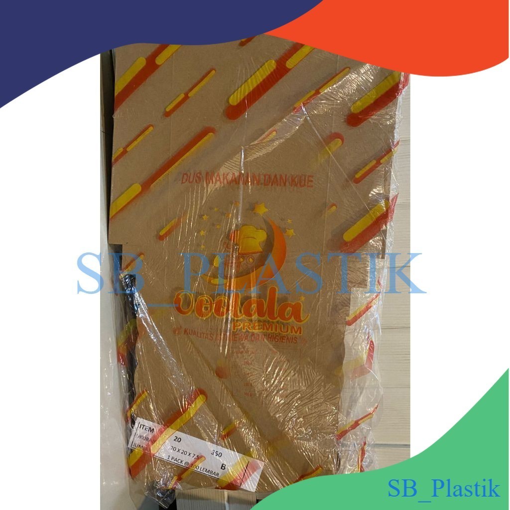 (SB) DUS NASI/KUE WARNA COKLAT (R 20) isi 100 pcs