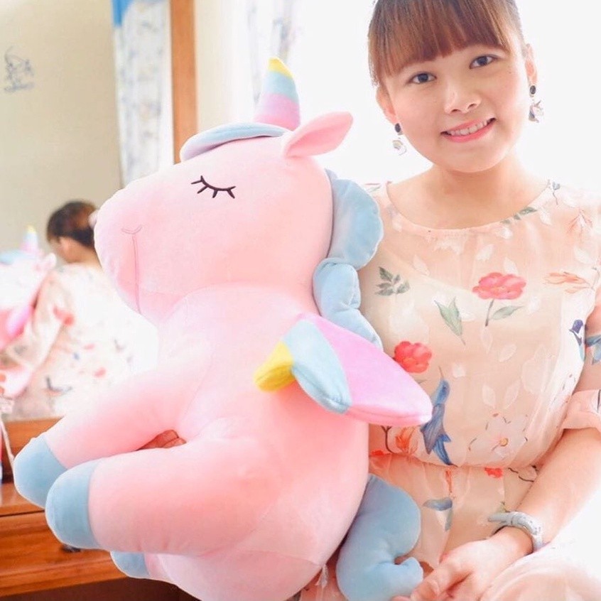 Boneka Unicorn Jumbo Istana Boneka Sit Unicorn Rainbow