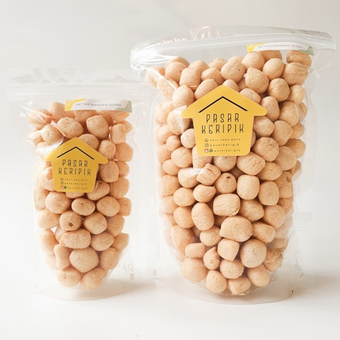 

PROMO/JAJAN PASAR/ Pasar Keripik Kerupuk Getas Bangka Ikan Tenggiri Premium Kecil 70g