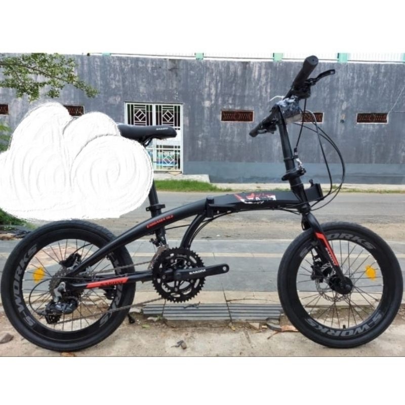 SEPEDA LIPAT 20 INCH SAKONI S-WORKS ENIGAMA 10.8 NKRI HADIAH AGUSTUSAN KEMERDEKAAN INDONESIA MIRIP N