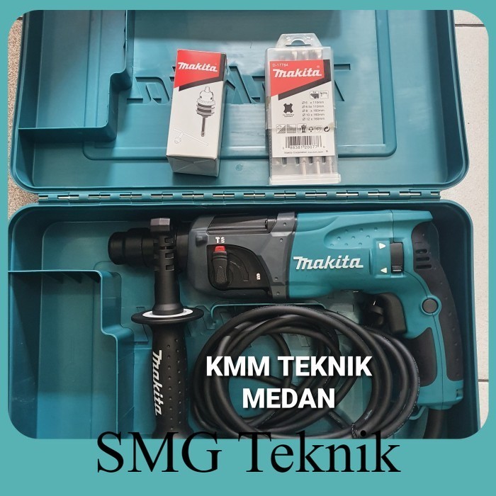 Berkualitas MAKITA HR2230 MESIN BOR ROTARY HAMMER 2 FUNGSI 2IN1 BESI BETON KAYU GYJ906