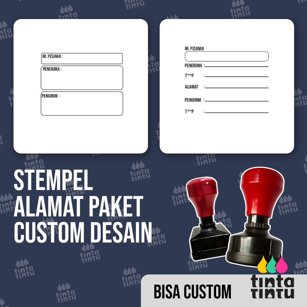 

Stempel Alamat Paket Custom Desain