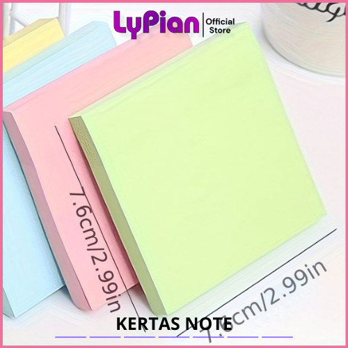

Kertas Sticky note 76x76mm kertas memo 3x3 inch stiker memo kertas catatan Tempel