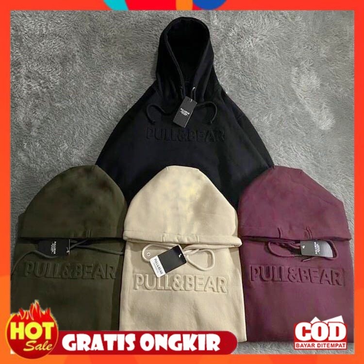 [PREMIUM ORIGINAL] GMK - SWEATER HOODIE PULL AND BEAR JAKET PULLOVER SABLON EMBOSSED PRIA WANITA PRE