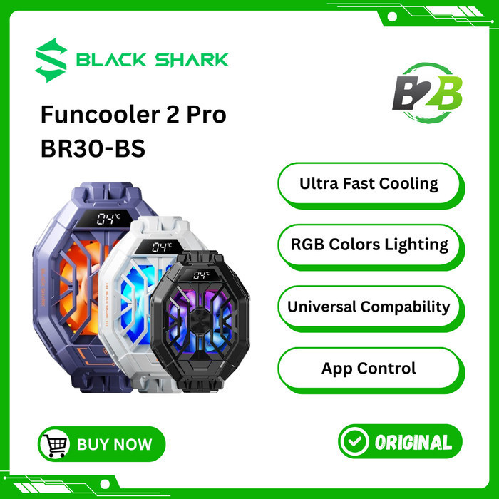Black Shark Funcooler 2 Pro BR30-BS Cooling Fan Pendingin HP RGB