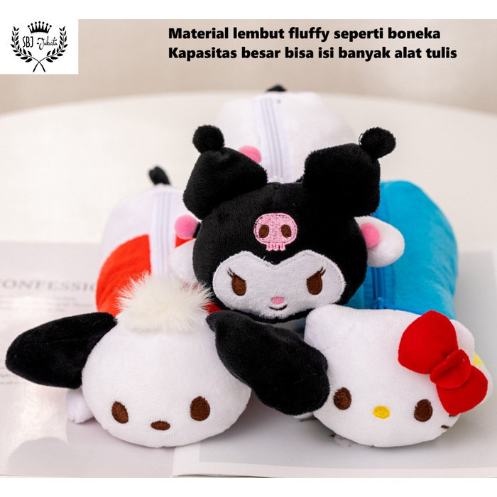 

✨LARIS✨ -Tempat Pensil Kotak Pensil kapasitas besar karakter Sanrio Fluffy doll - Hello Kitty