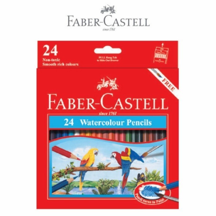 

✨LARIS✨ -Pensil Warna Faber Castell 24 Watercolour Pencils Water Colour