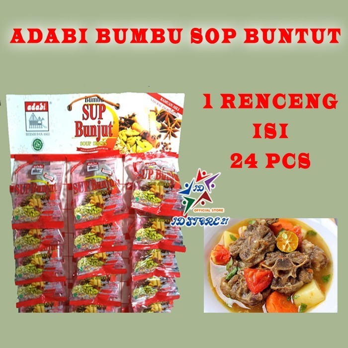 

CW 24 PCS Bumbu Adabi Sop Buntut Sop Bunjut Sop Daging