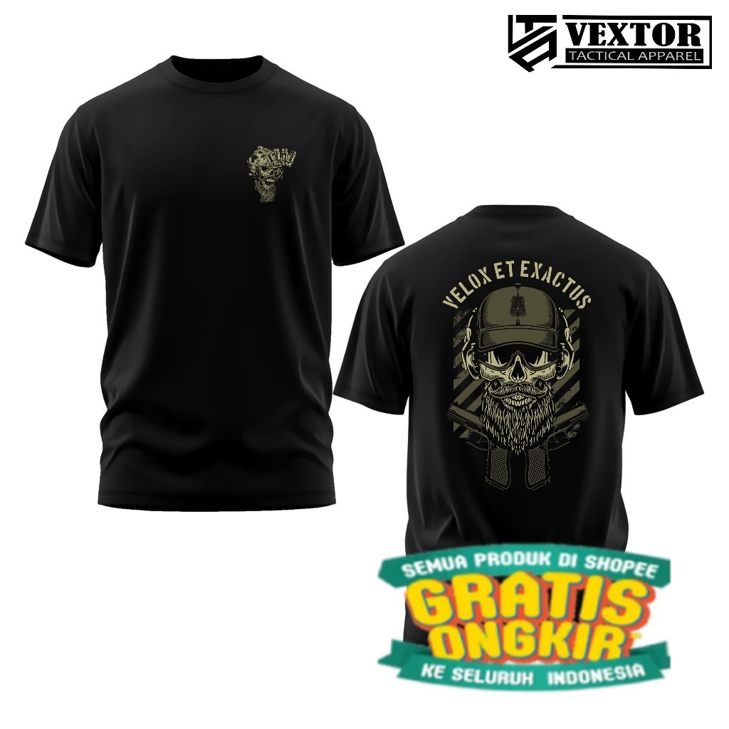 VEXTOR - Baju Kaos Atasan Dewasa Tactical Velox/ jumbo big size besar