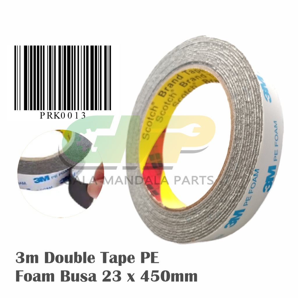 

Double Tape 3M FOAM Busa Putih PE High Quality Lem Dobel Perekat - 3M 24mm