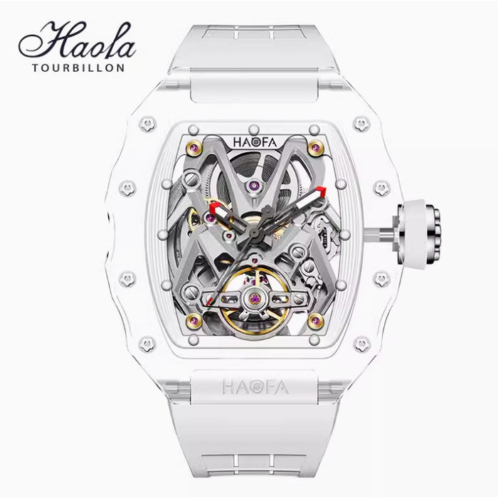 HAOFA WATCH MEN AUTOMATIC TRANSPARENT CRYSTAL 2209 - White