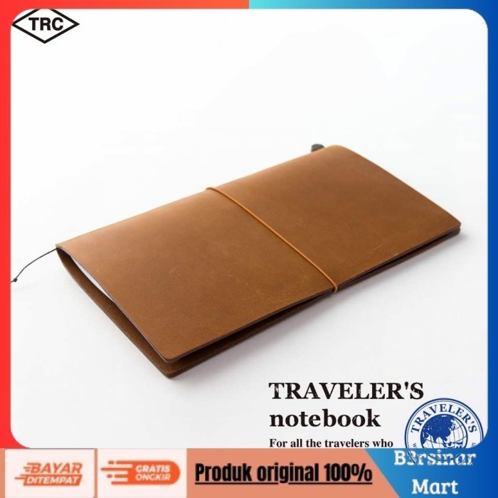 

[KUALITAS TERBAIK] Midori Traveler Notebook / Traveler's Notebook Regular Size - Camel 15193006