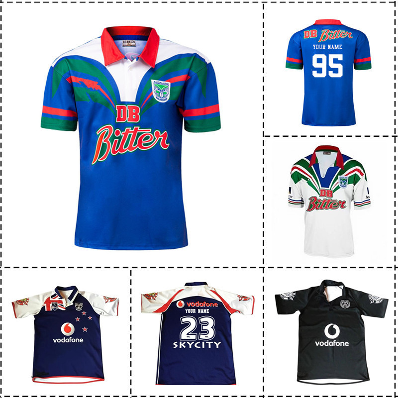 1995-2011 New Zealand Warriors Retro Rugby Jersey  Mens Size S5XL Print Name Number Top Quality
