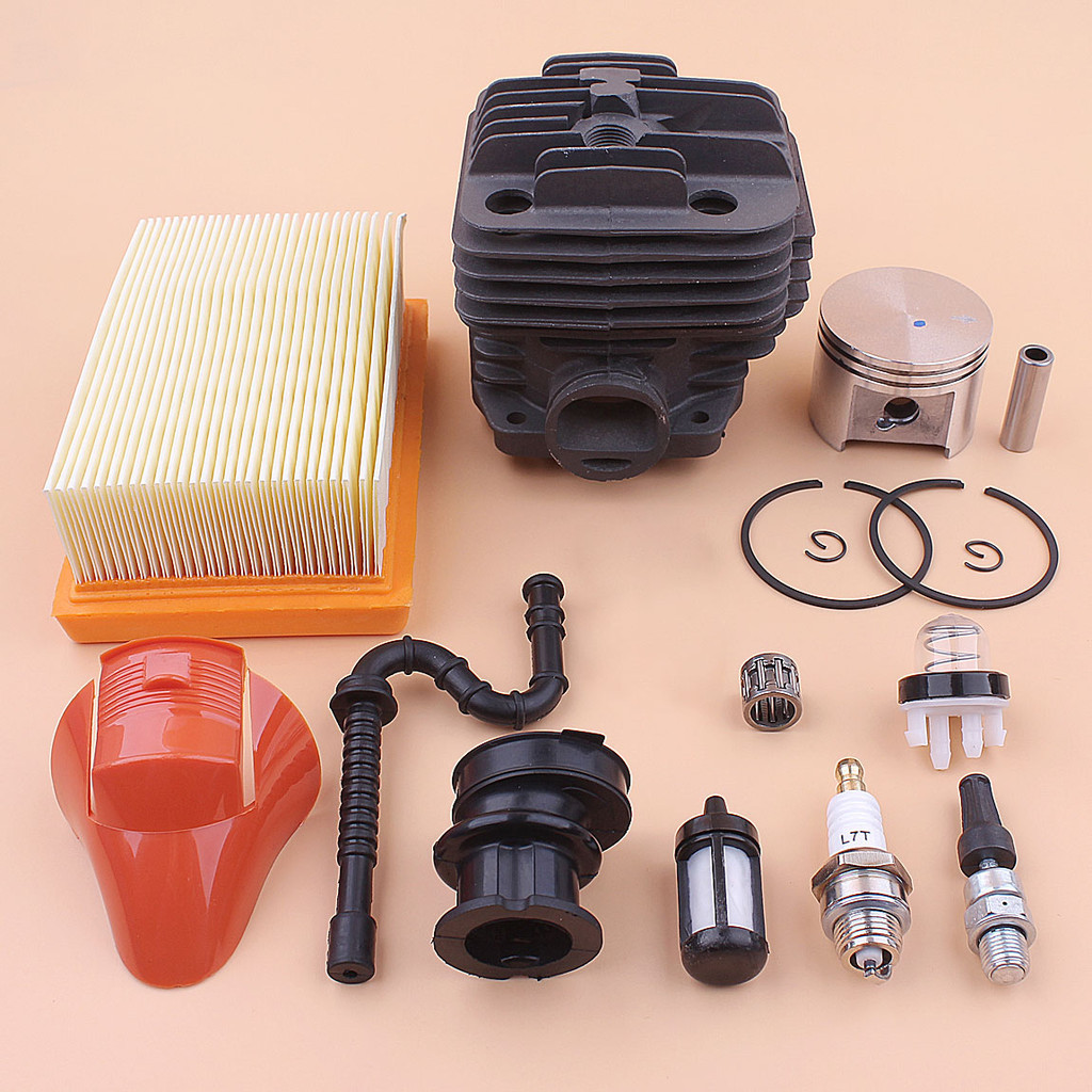 49mm Cylinder Piston Kit For Stihl TS400 TS 400 Intake Manifold Air Filter Cleaner Set Decompression