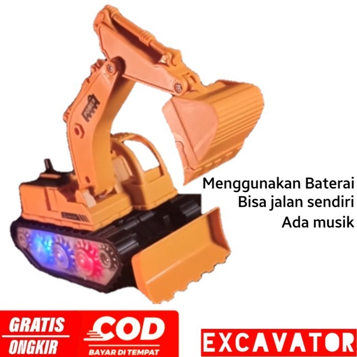 BEST[New Promo] Mainan Anak Mobil Mobilan Ekskavator Alat Berat Beko Keruk Bor - excavator1538