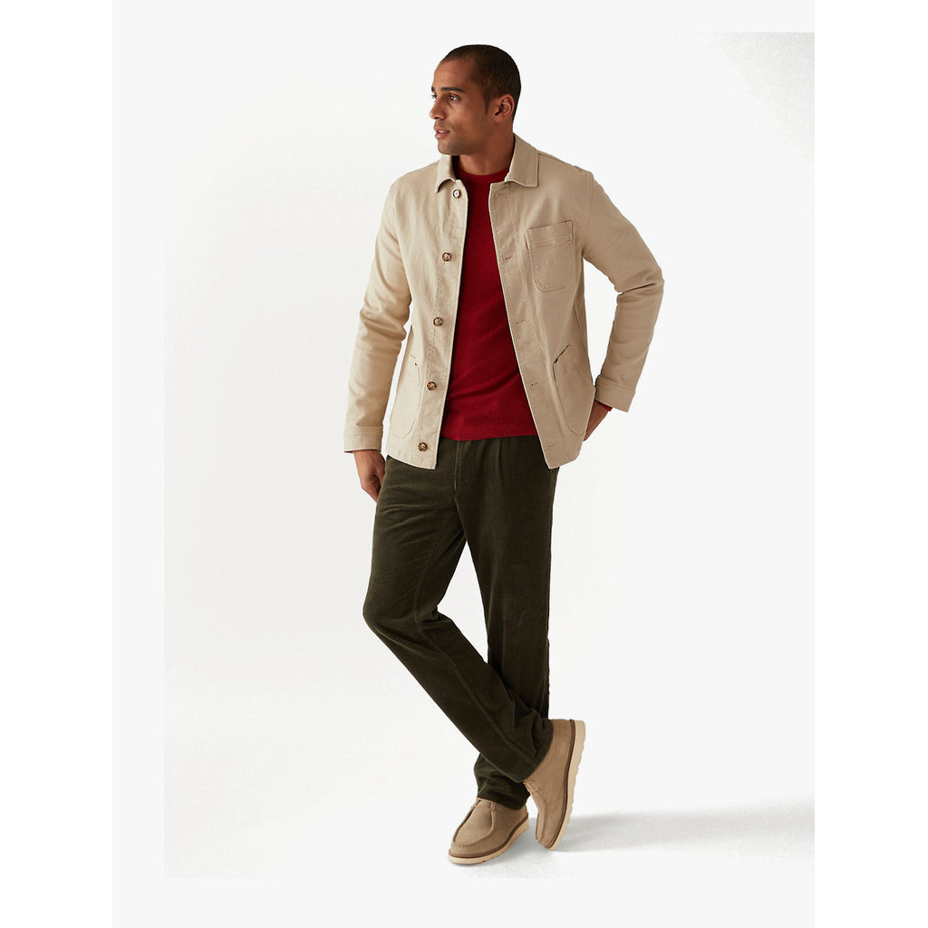 M&S - Jaket Pria - Cotton Rich Lightweight Chore Jacket