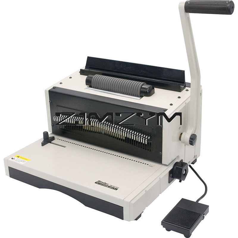 

Heavy Duty Manual Single Coil Binding Machine 46 Punching Hole Photo Album Paper Electric Binder Puncher Machine