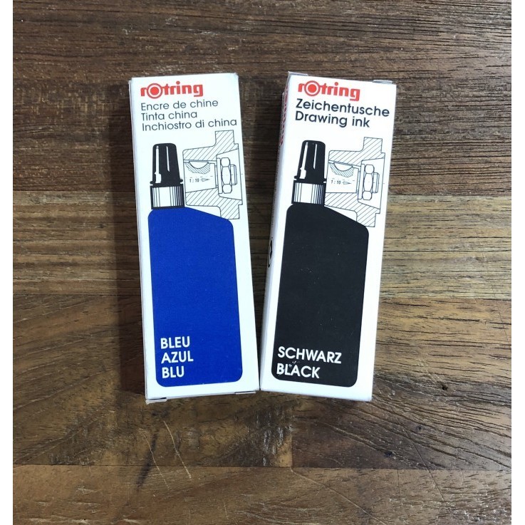 

Terbaru-ATK Rotring Drawing Ink / Refill Tinta