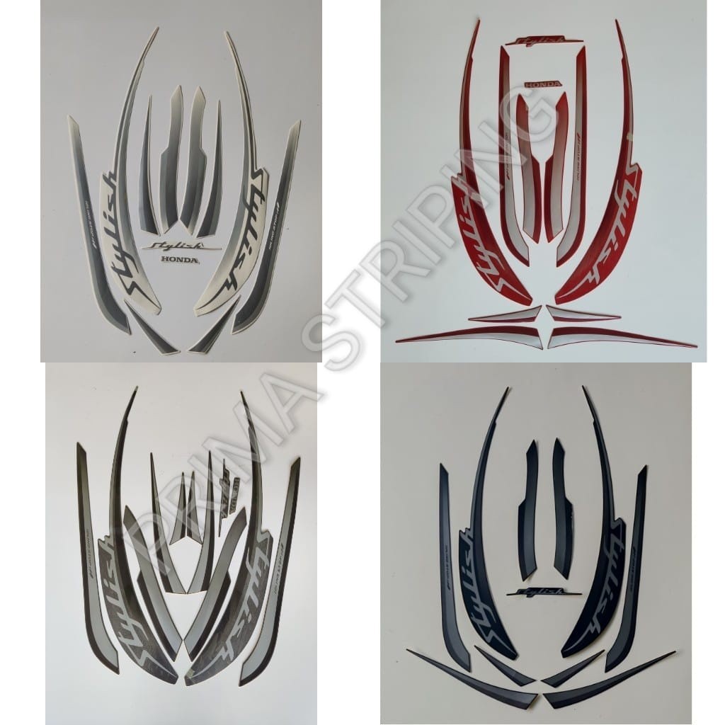 STRIPING STIKER MOTOR SCOOPY STYLISH 2019