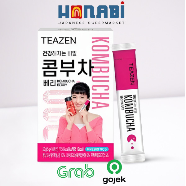 

Teazen Kombucha Berry Prebiotics 5g x 10pcs - Minuman Probiotik Made In Korea