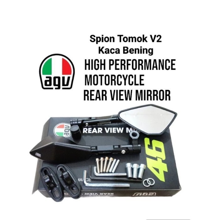 ORIGINAL Spion tomok cnc agv model Rizoma kaca v5 Nmax Aerox Pcx Adv Vario 160 - Agv KC BeningV2, Sp