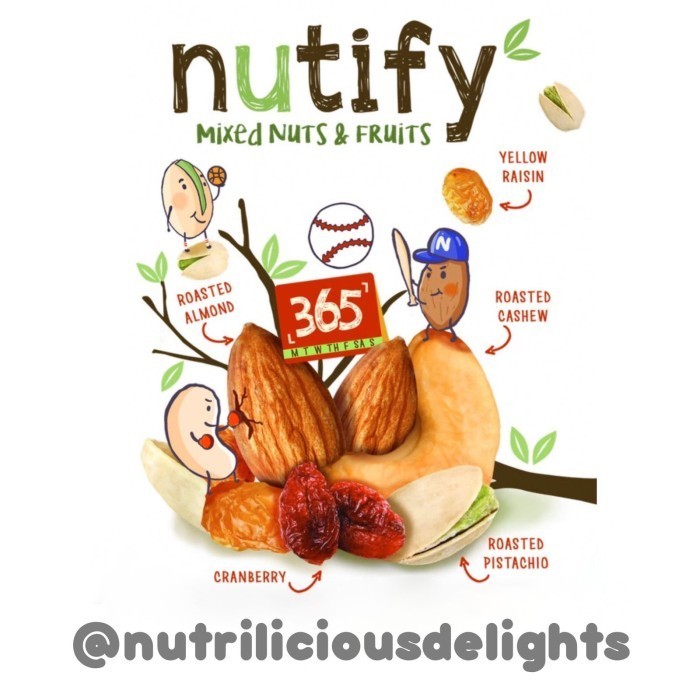 

365 Days Nuts and Fruits Mix Nutify 60 Gram